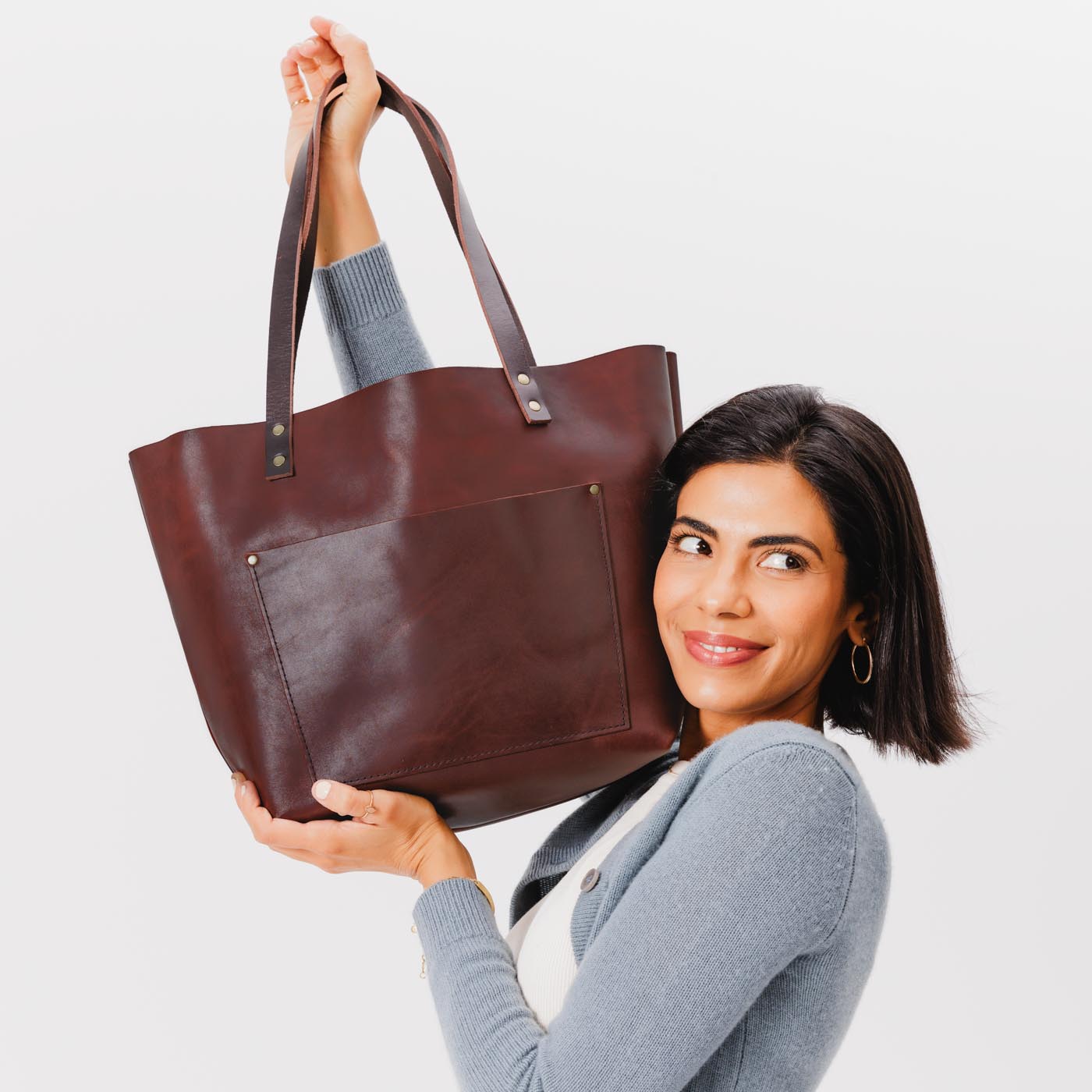 Leather Tote Bag - Image 57