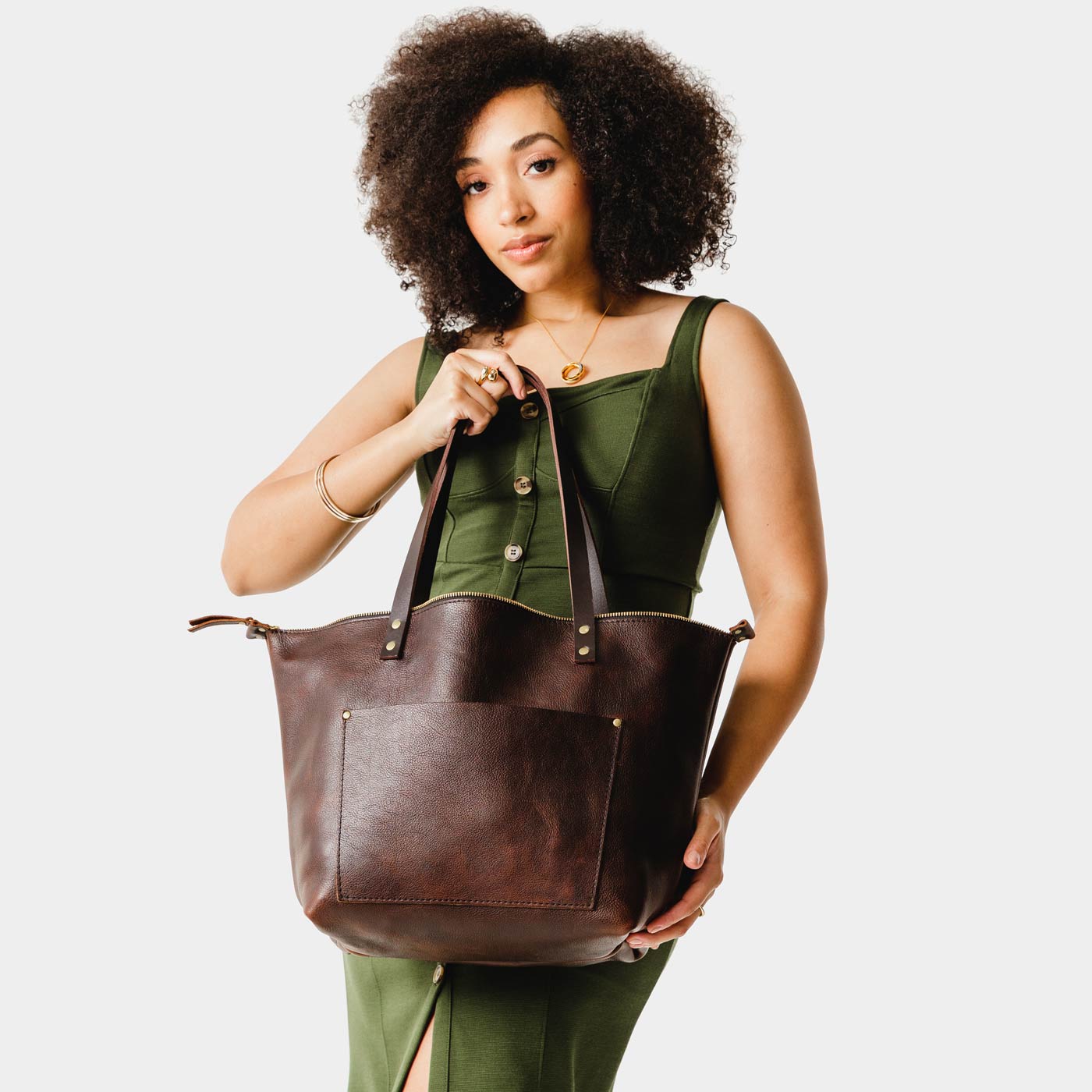 Leather Tote Bag - Image 168
