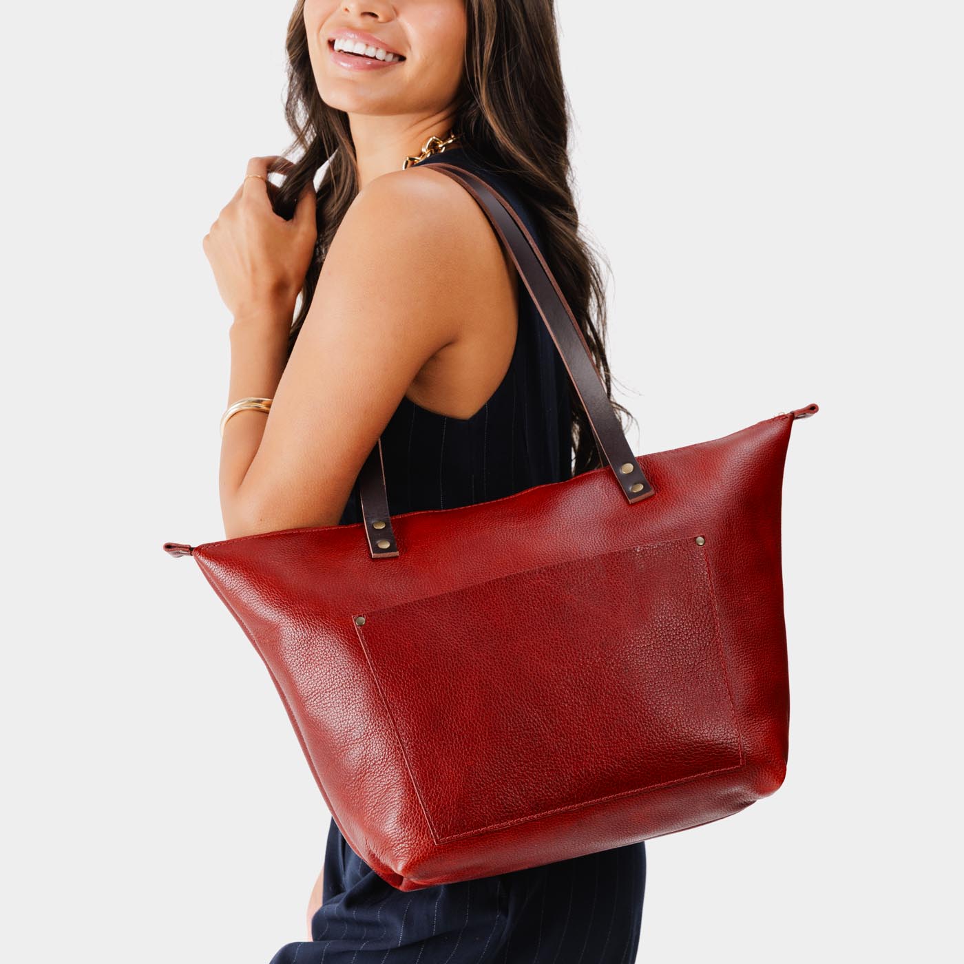 Leather Tote Bag - Image 188