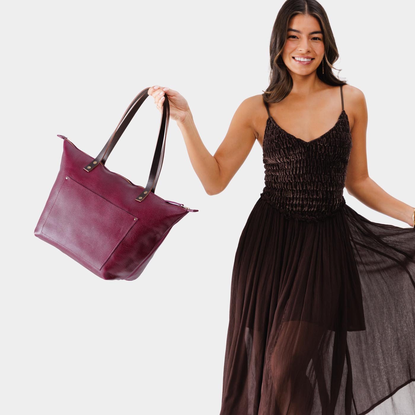 Leather Tote Bag - Image 204