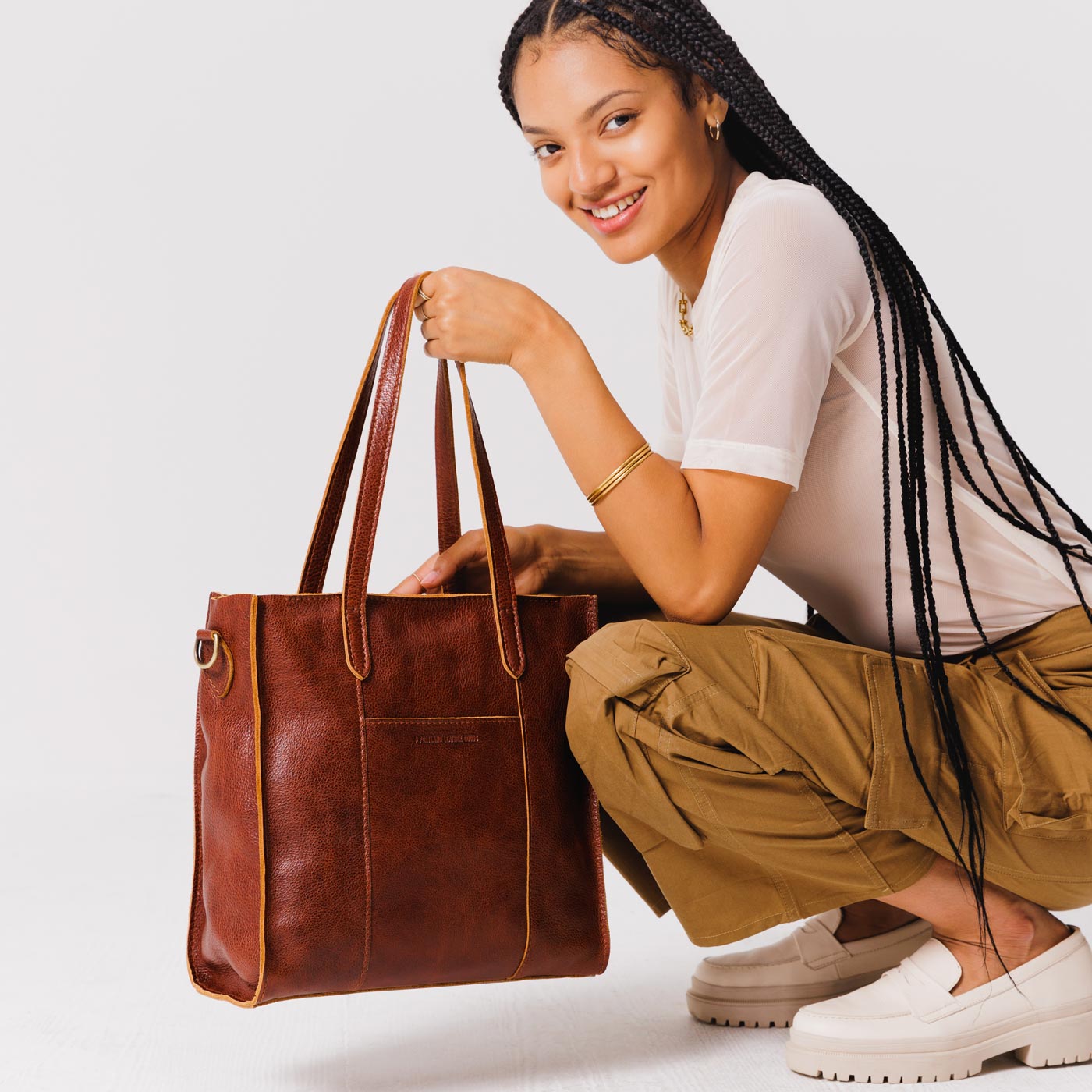 Large Lola Zipper Crossbody Tote - Image 61