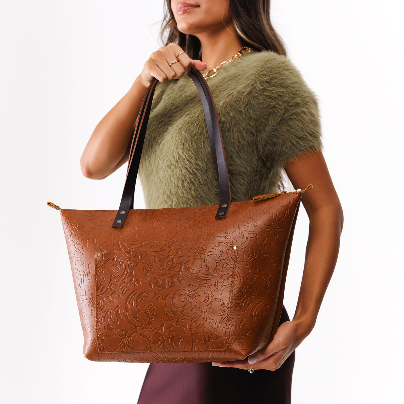 Leather Tote Bag - Image 179