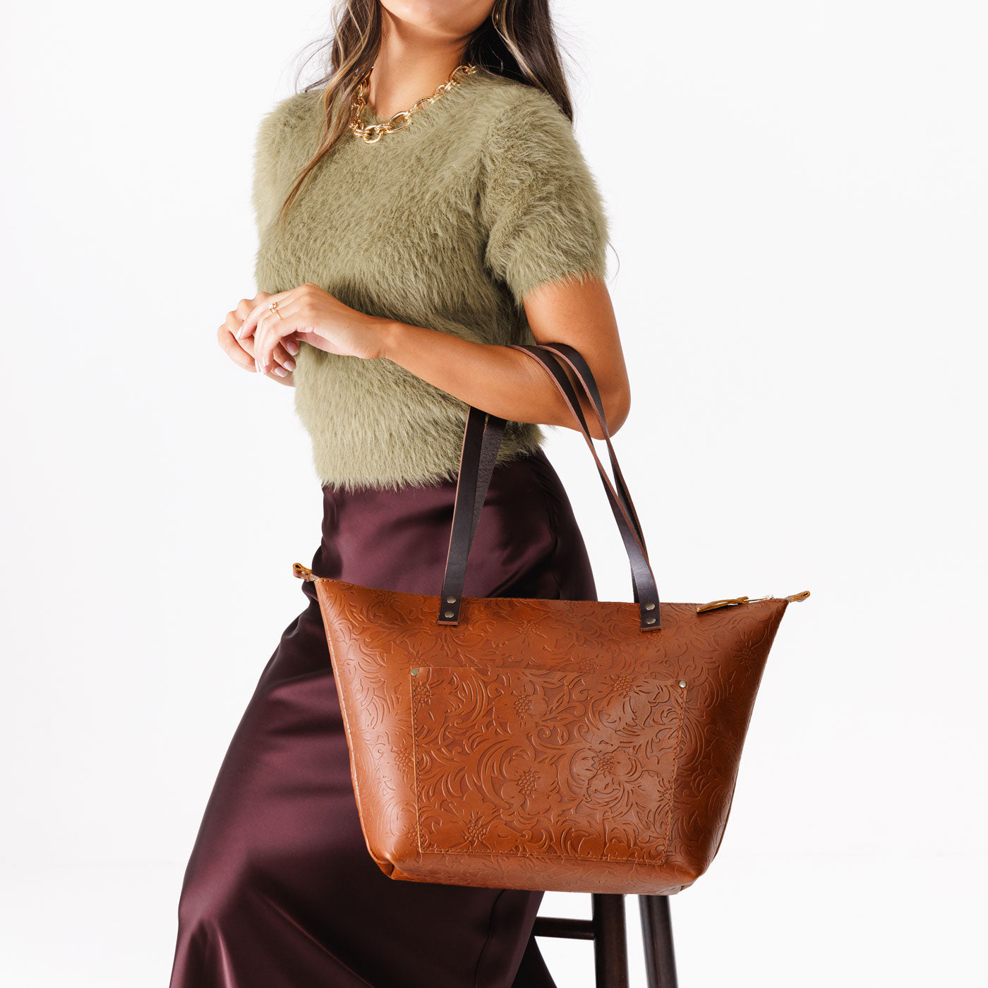 Leather Tote Bag - Image 180